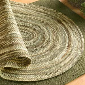 Bear Creek Oval Braided Wool Blend Rug