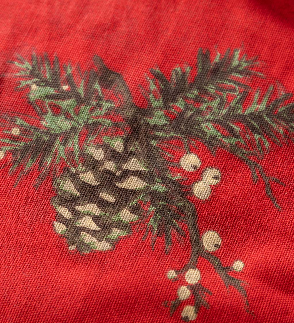 Holiday Peaceful Pine Cotton Napkins, Set of 4