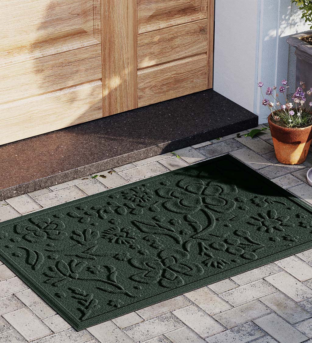 Waterhog Indoor/Outdoor Floral Doormat, 2' x 3'
