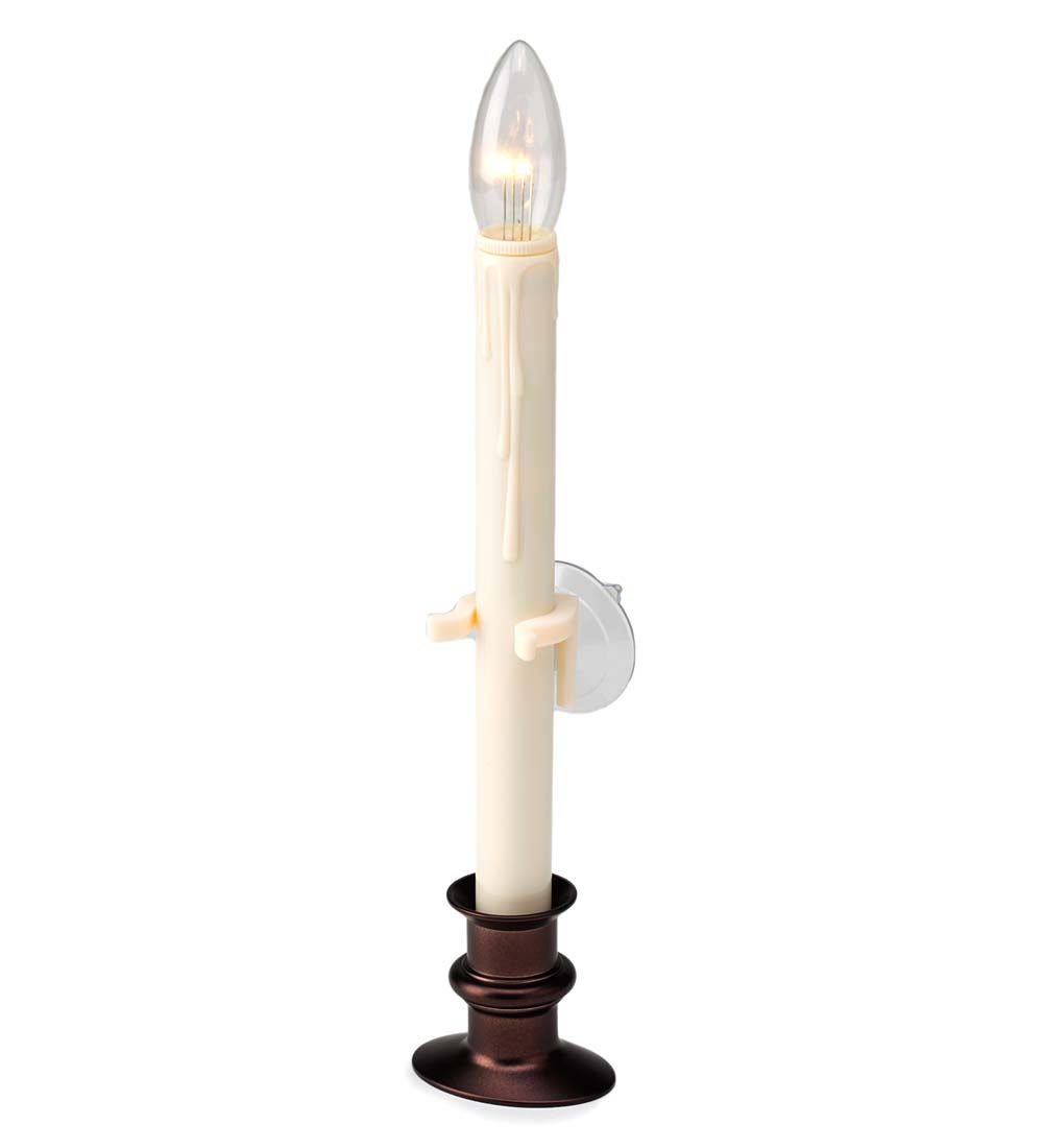 Suction Cup Window Candle Set with Timer and Remote