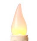 Yellow LED Bulbs for Window Candles, 2-Pack