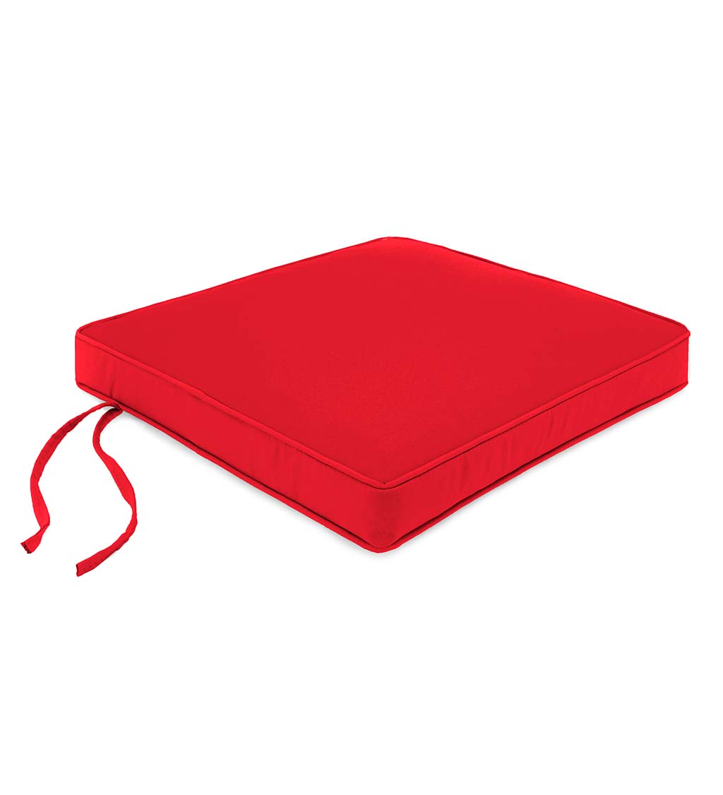 Deluxe Sunbrella Square Cushion with ties 18½" x 17½" x 3" swatch image