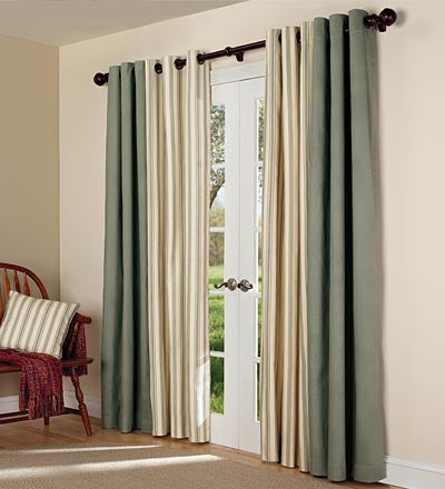 84"L Thermalogic Energy Efficient Insulated Double Width Solid Tab-Top Curtain Pair swatch image