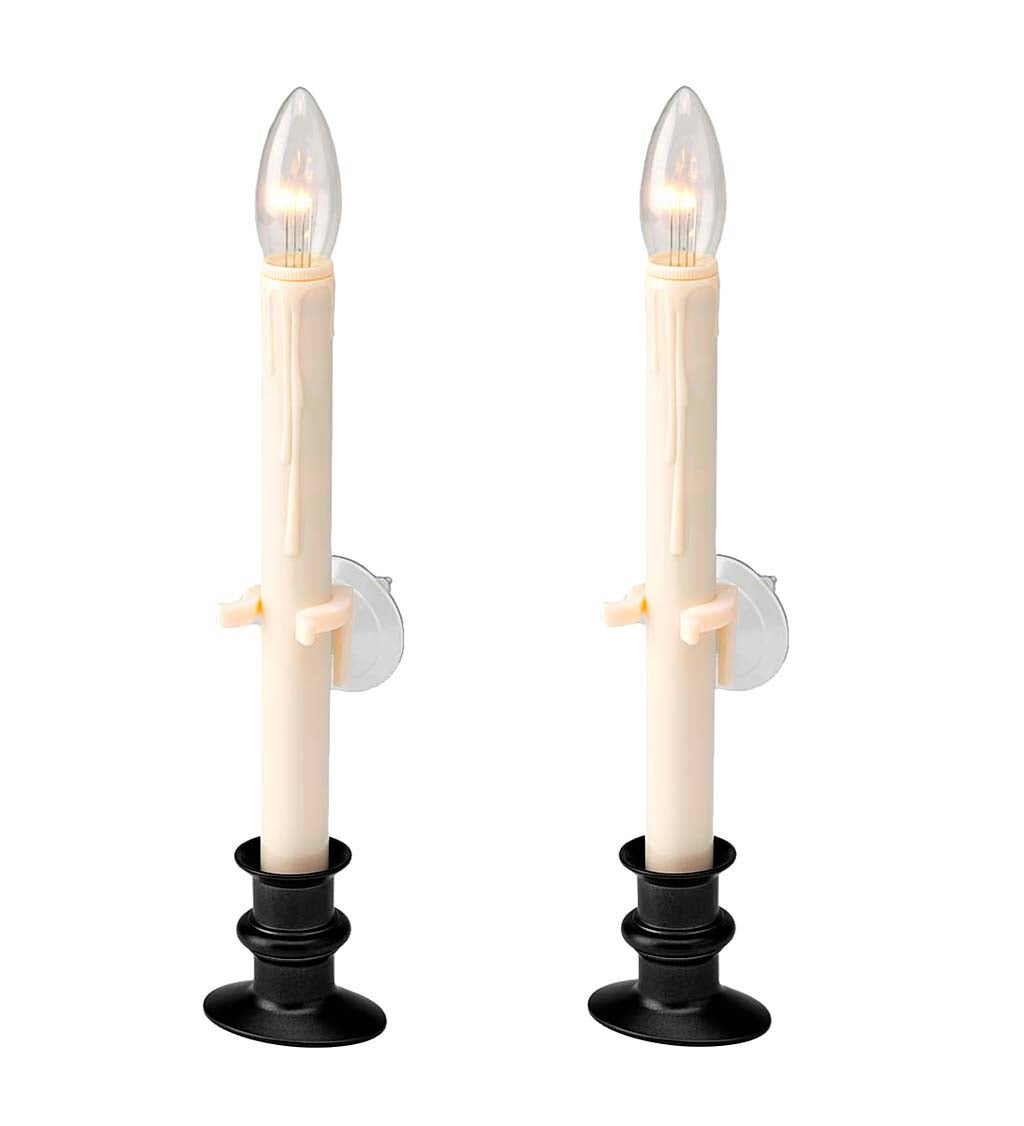 Suction Cup Window Candles with Timer and Remote, Set of 2 swatch image