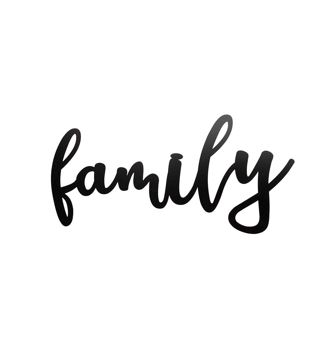 Script-Style Family Sign