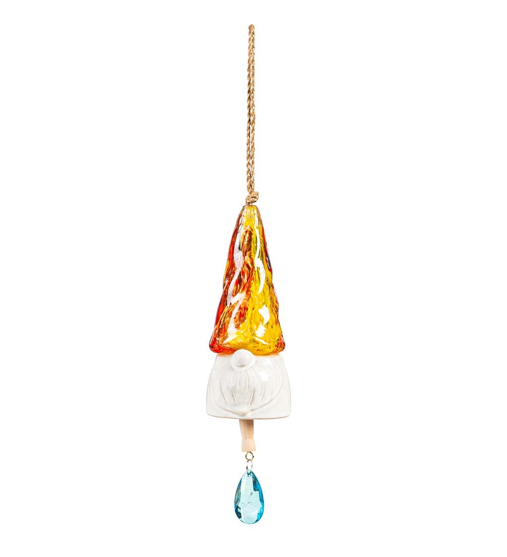 Gnome Art Glass Bell Chime