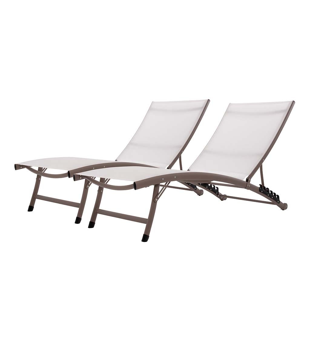Clearwater Aluminum Lounge Chair Set swatch image