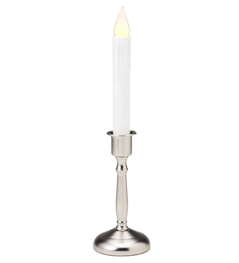 Battery-Operated Cordless Classic Candle With Auto Timer swatch image