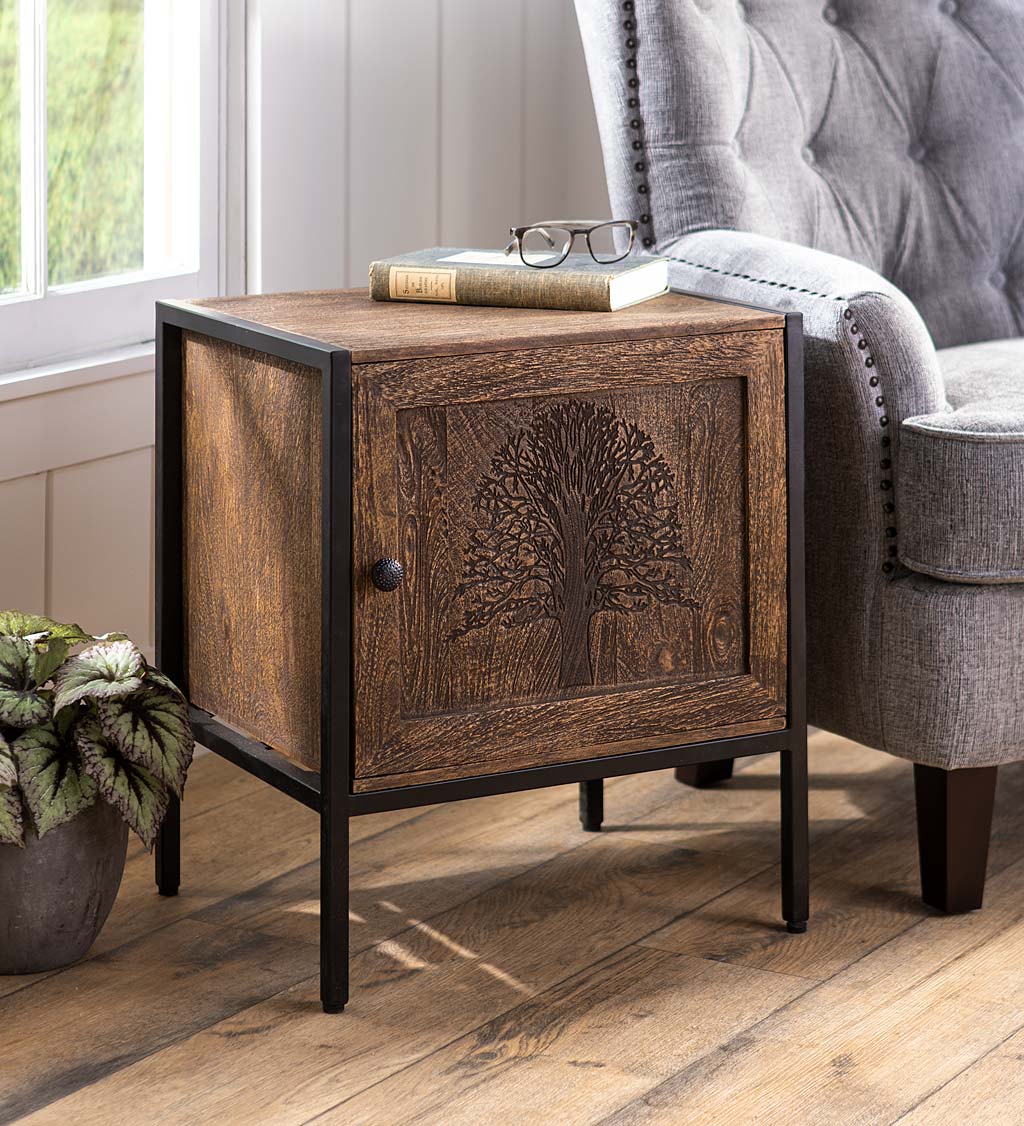 Tree of Life Table With Storage Cabinet