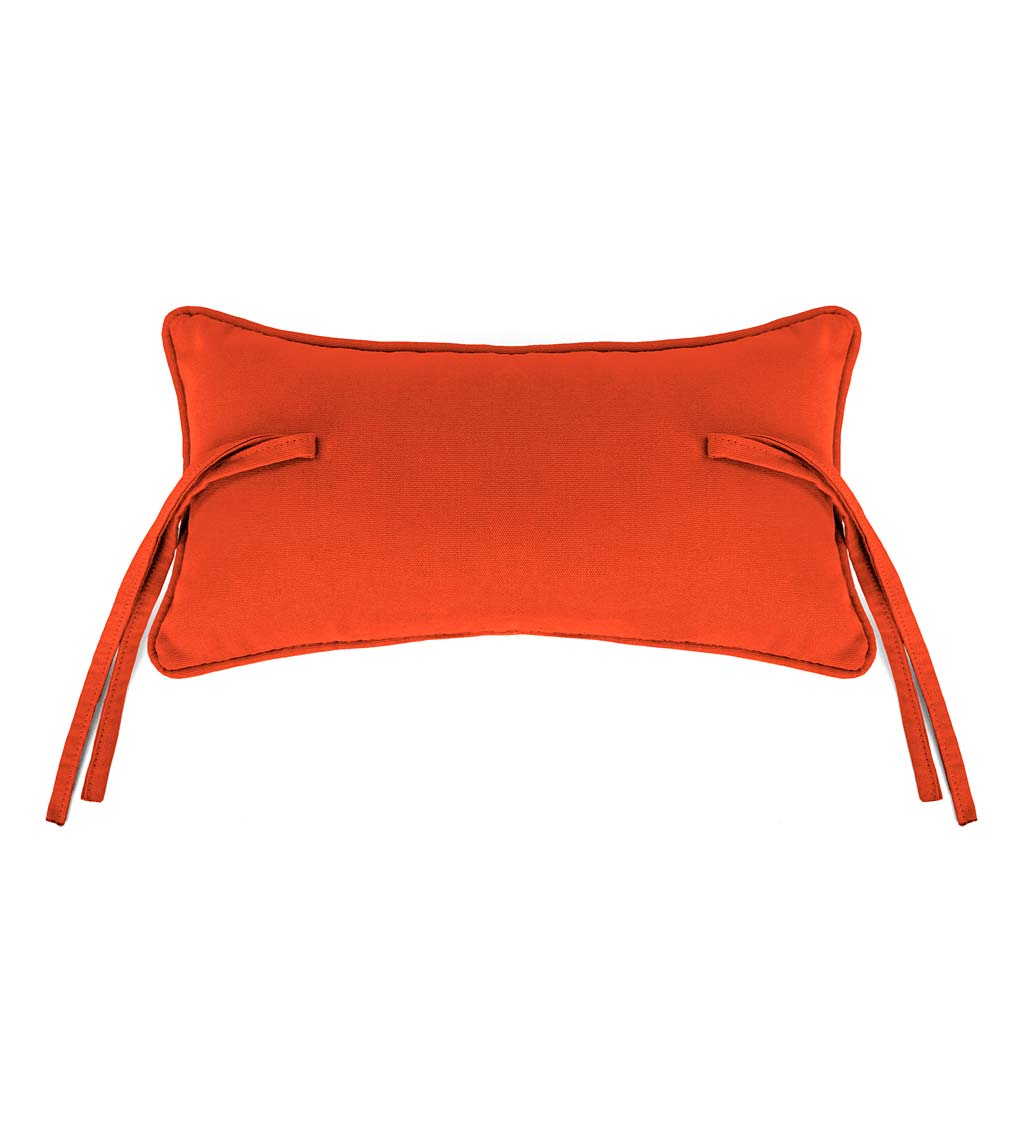 Sunbrella Classic Headrest Pillow With Ties, 15" x 8" x 4½" swatch image