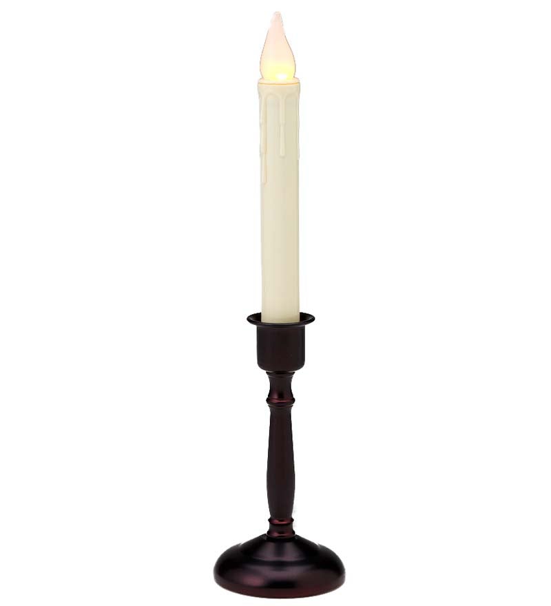 Battery-Operated Cordless Candle With Auto Timer swatch image