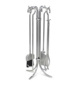 5-Piece Stainless Steel Newport Fireplace Tool Set - Stainless Steel