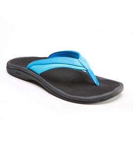 Women's OluKai Ohana Flip-Flop Sandals - Tropical Blue/Ice - Size 5 ...
