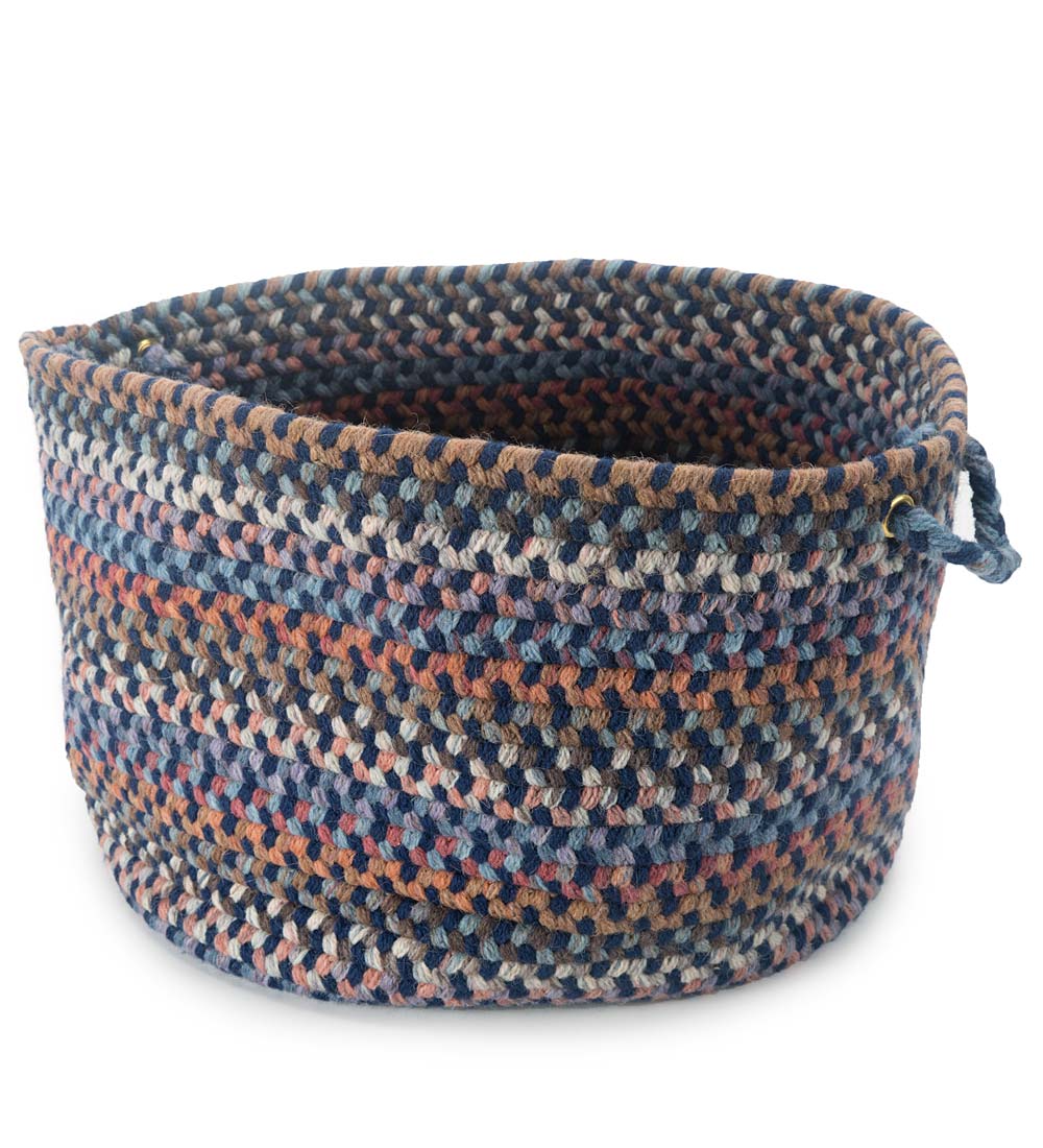 Blue Ridge Wool Braided Basket, 18"dia. x 12"H swatch image