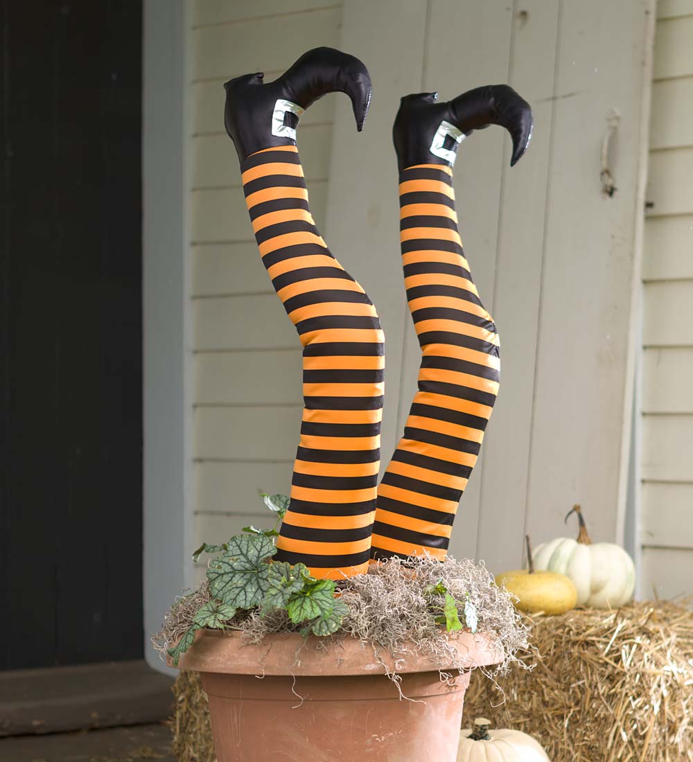 Halloween Witch Leg Stakes