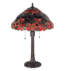 Poinsettia Tiffany Table Lamp