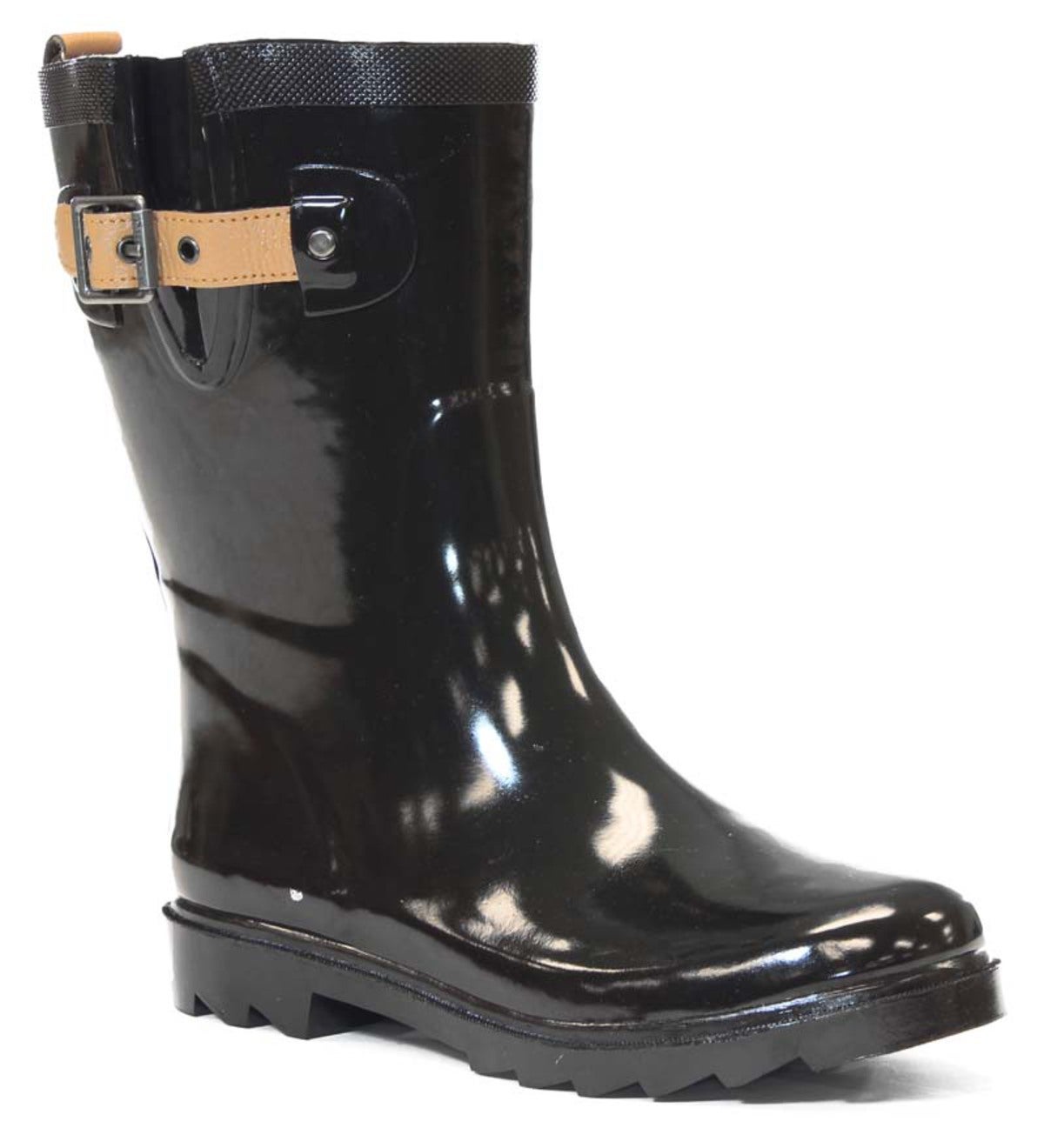 Chooka® Women's Shiny Mid-Calf Rain Boots | PlowHearth