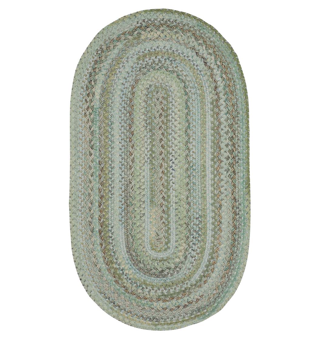 Oval Riverview Wool Blend Braided Rug, 8' x 11' swatch image