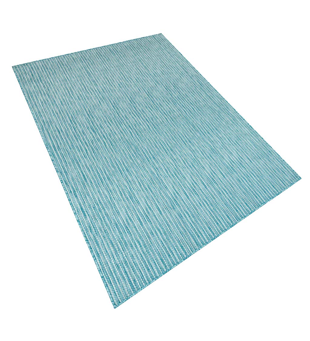 Indoor/Outdoor Textured Stripe Polypropylene Rug