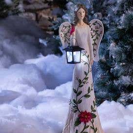 Angel Garden Statue with Solar Lantern
