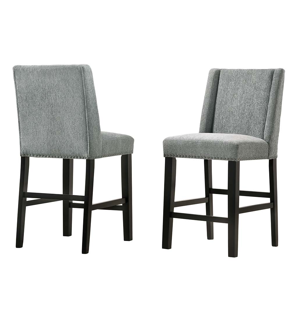 Upholstered Chair-Style 24" Counter Stools, Set of 2 swatch image