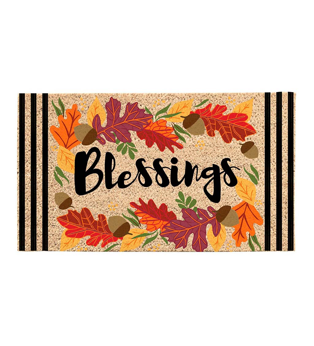 Autumn Blessings Coir Fiber Mat