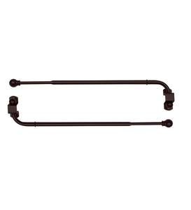 Adjustable Steel Swing Arm Curtain Rod Set