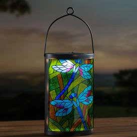 Mosaic Dragonfly Solar Lantern