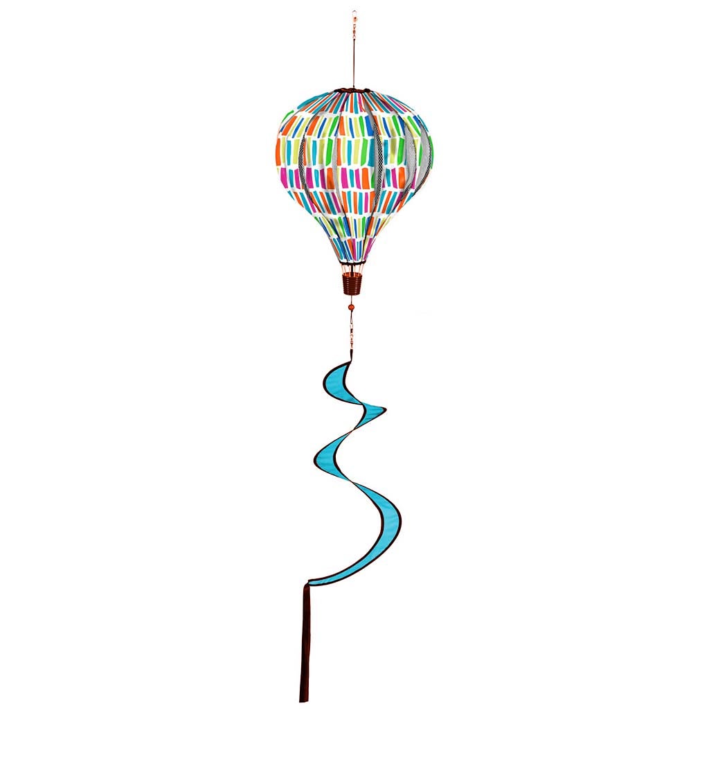 Paint Daubs Hot Air Balloon Wind Spinner