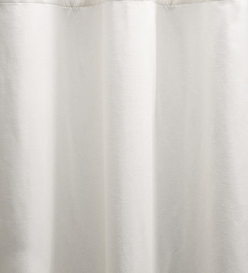 Homespun Rod Pocket Insulated Curtain, Insulated Shower Curtain Rod