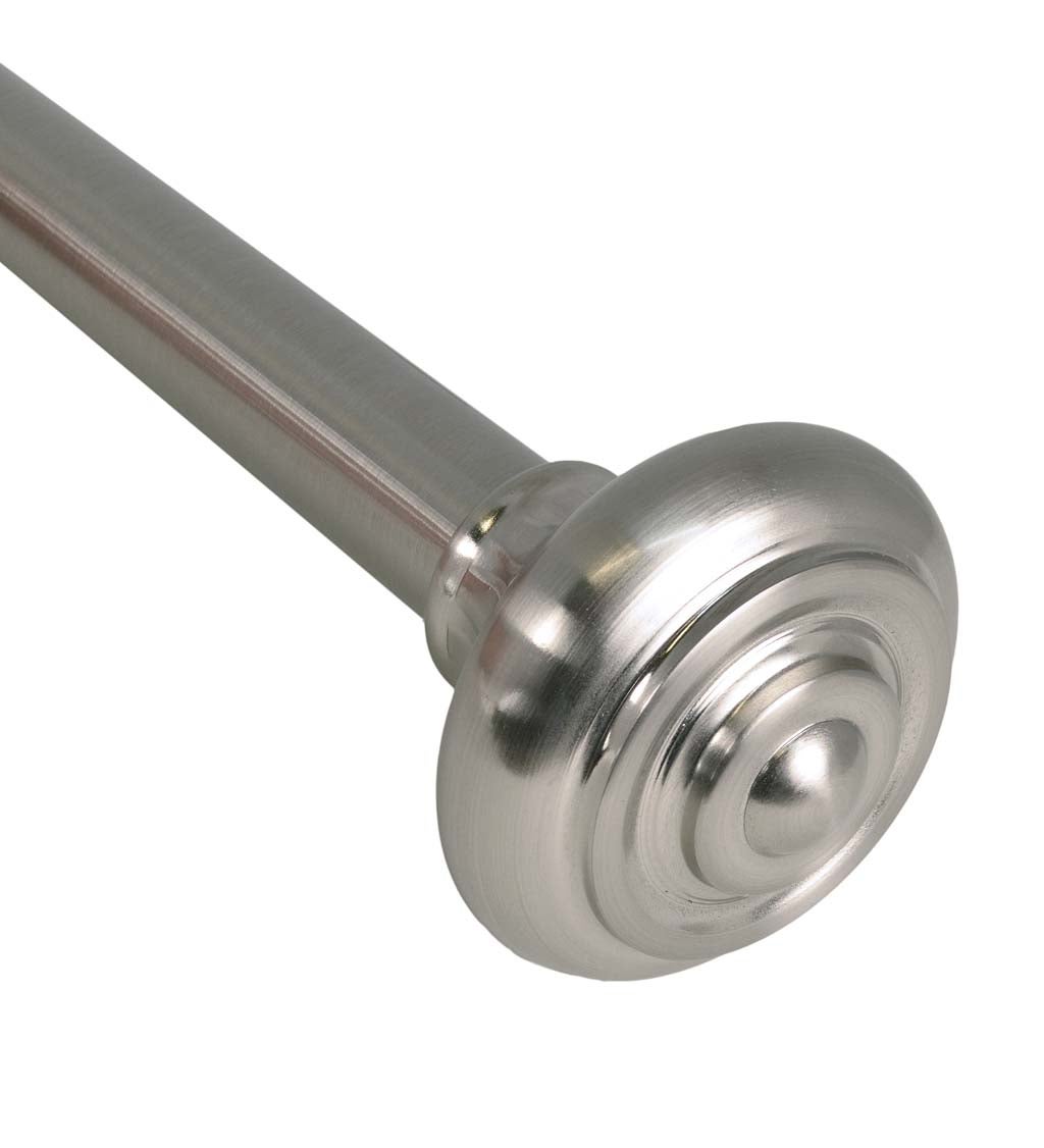 Lexington Adjustable Curtain Rod Collection with Royale Finial