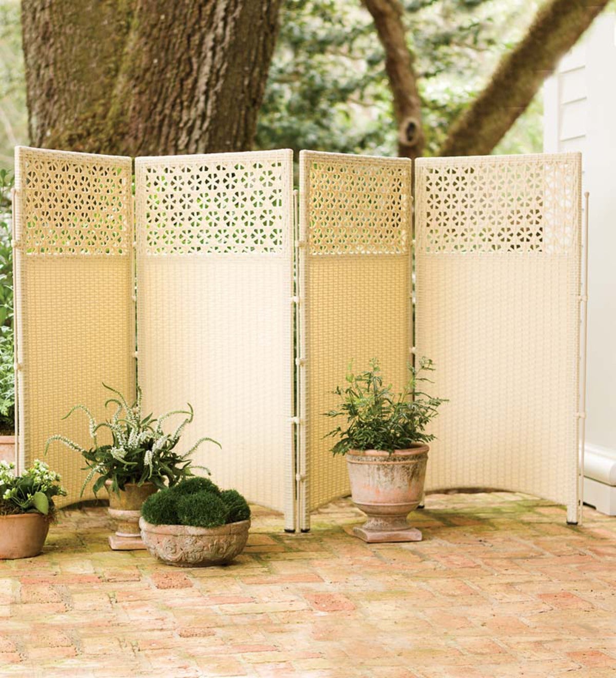 Portable retractable privacy screens