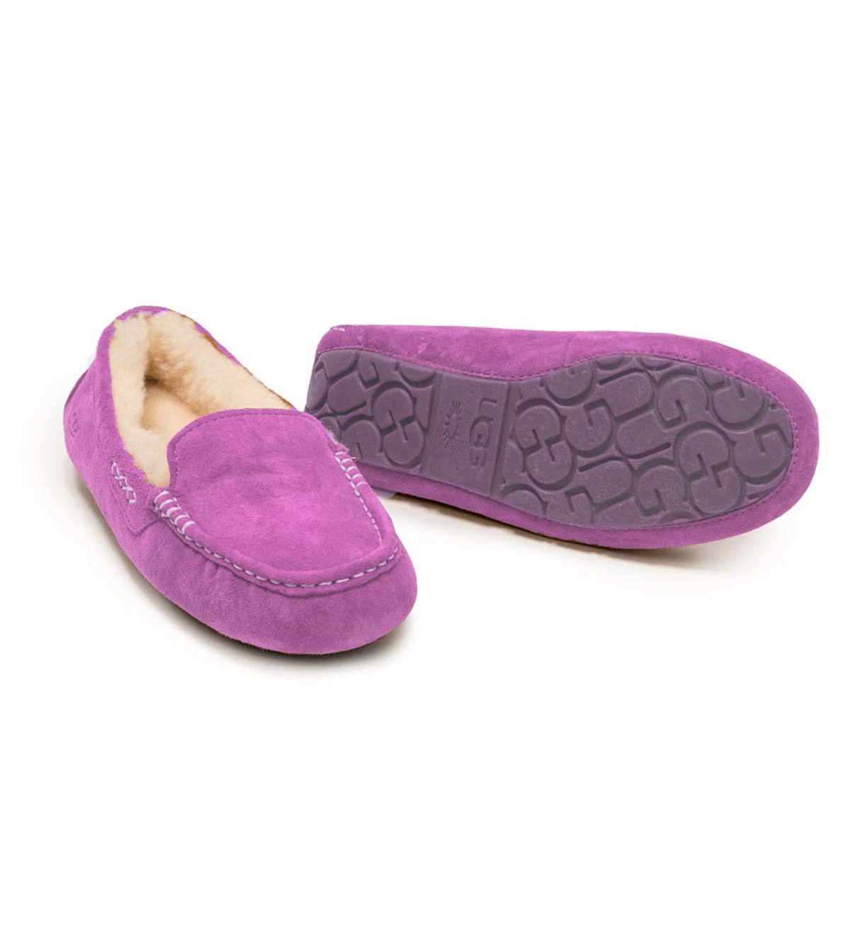 purple ugg moccasins