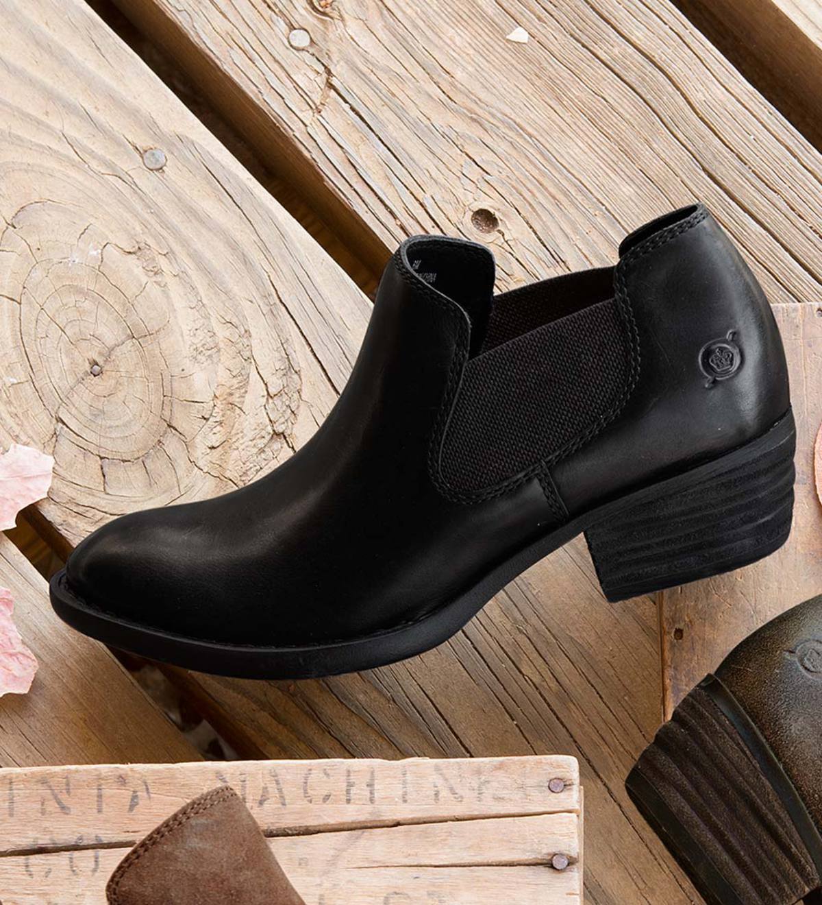 Born Dallia Ankle Boots - Black Full 