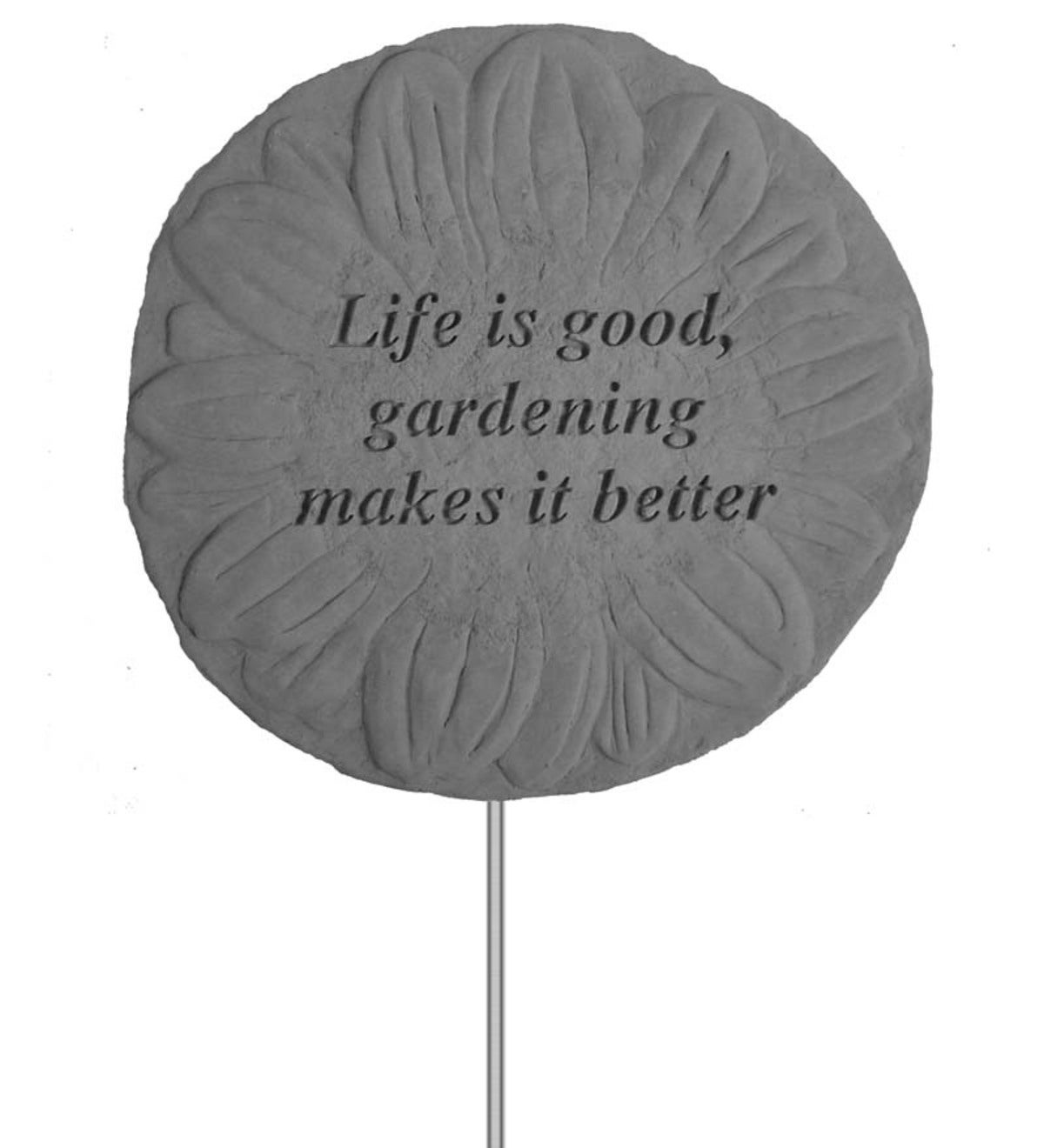 Life is Good Flower Garden Stake