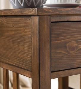 Arts and Crafts Mission Side Table with Charging Station