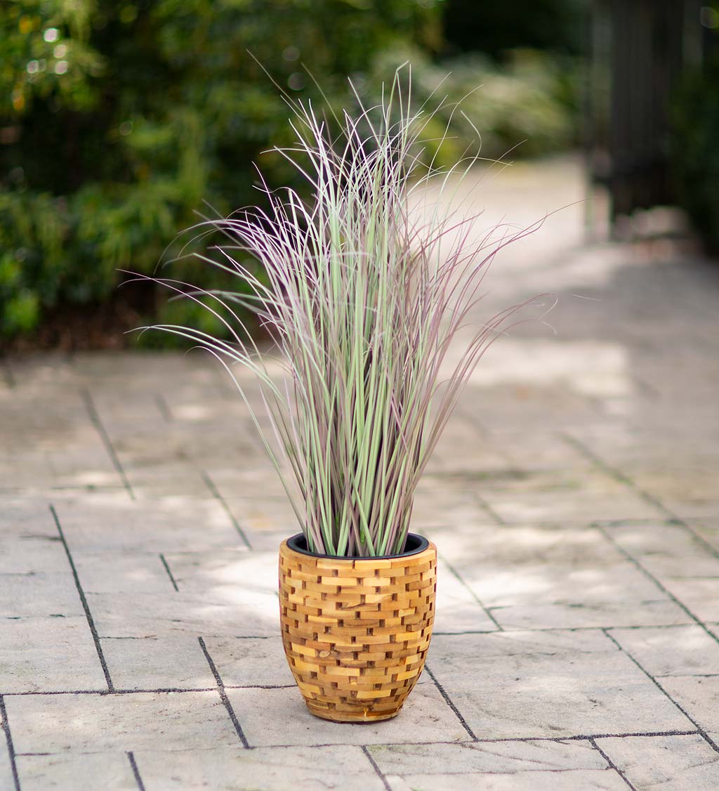 Indoor/Outdoor Faux Sea Grass Potted Plant