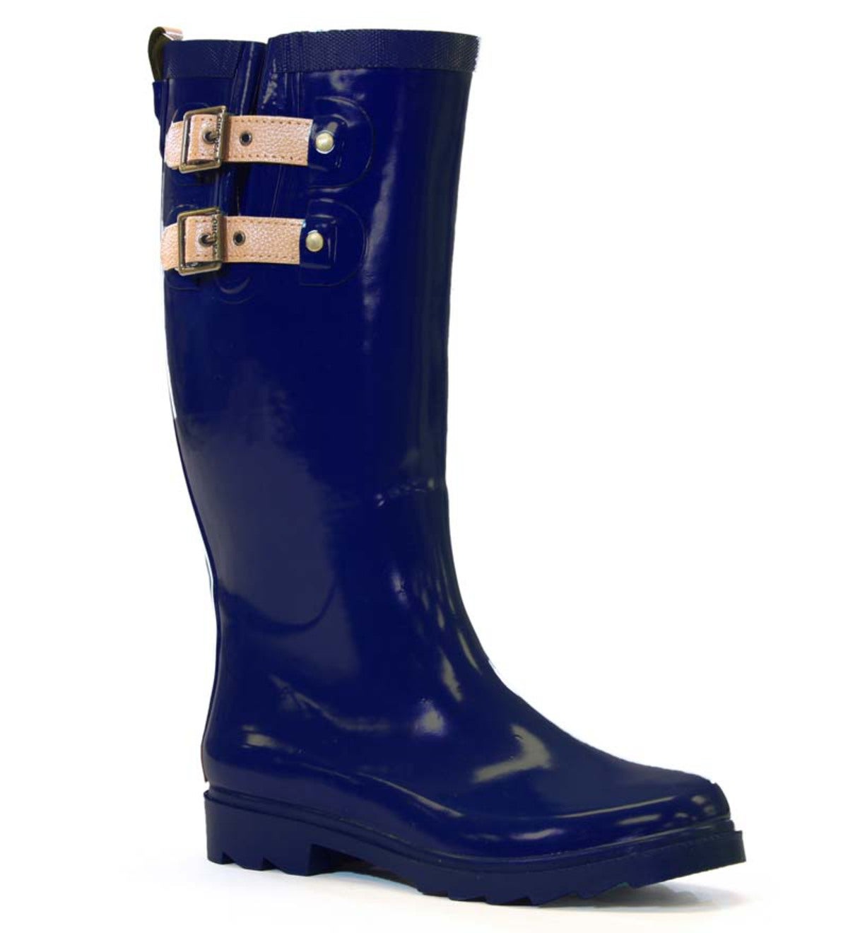 Chooka® Women's Shiny Tall Rain Boots - Black - Size 6 | PlowHearth