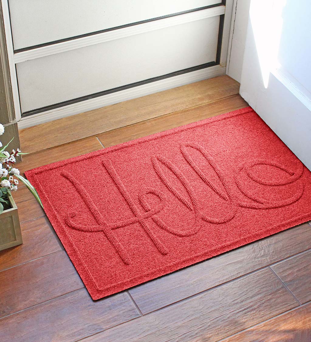 Waterhog Indoor/Outdoor Hello Doormat, 2' x 3'