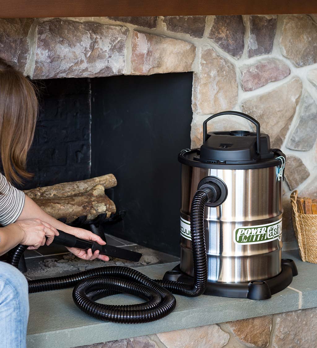 Heavy-Duty Fireplace Warm Ash Vacuum with Two Filters and Accessory Kit