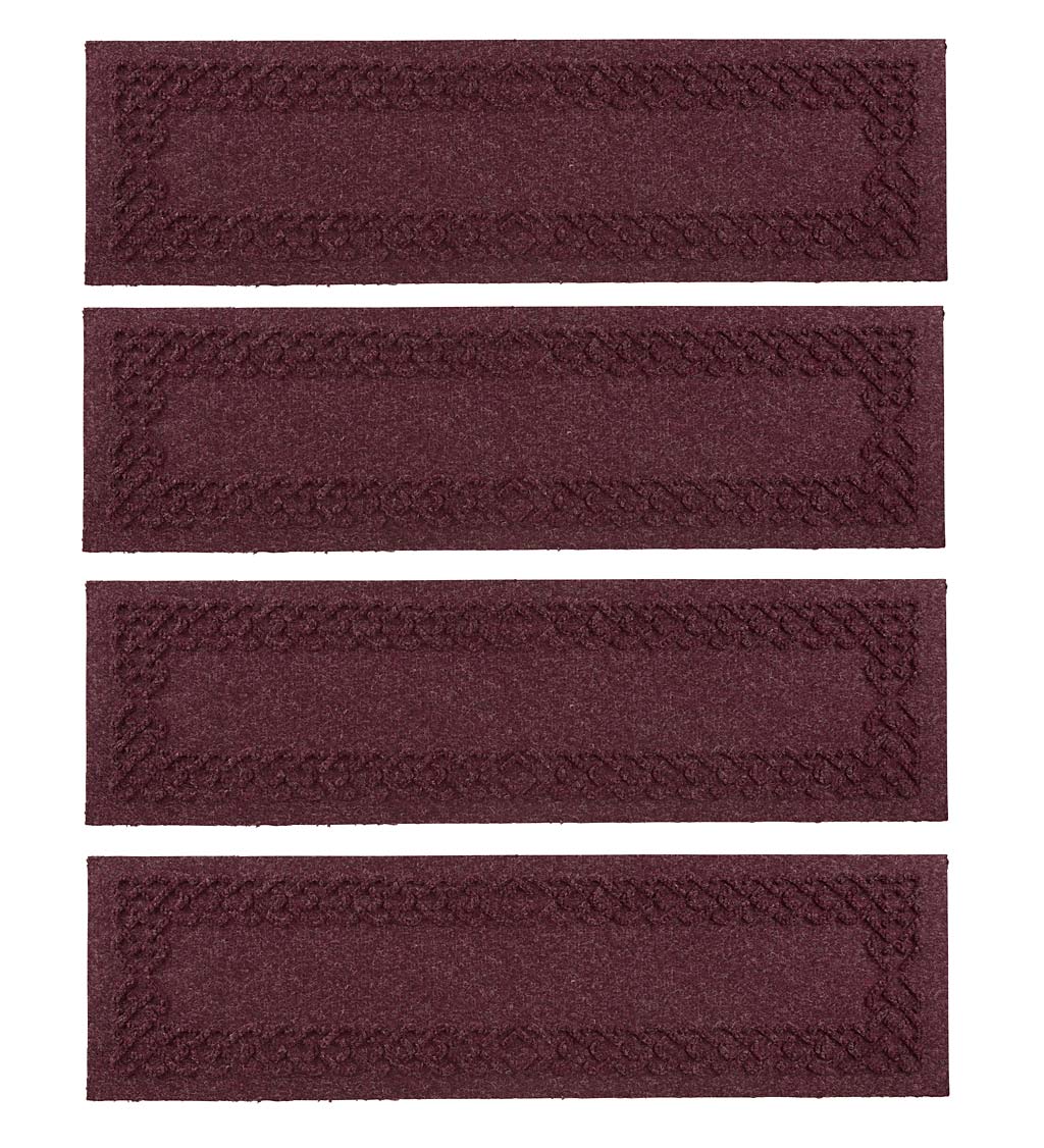 Waterhog Cable Weave Stair Tread Mats, Set of 4 swatch image