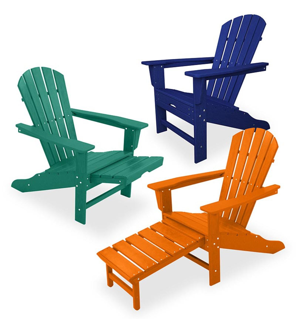  Polywood South Beach Adirondack Chair for Large Space