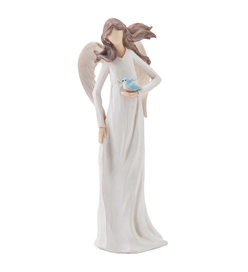 Angel with Bird Statue
