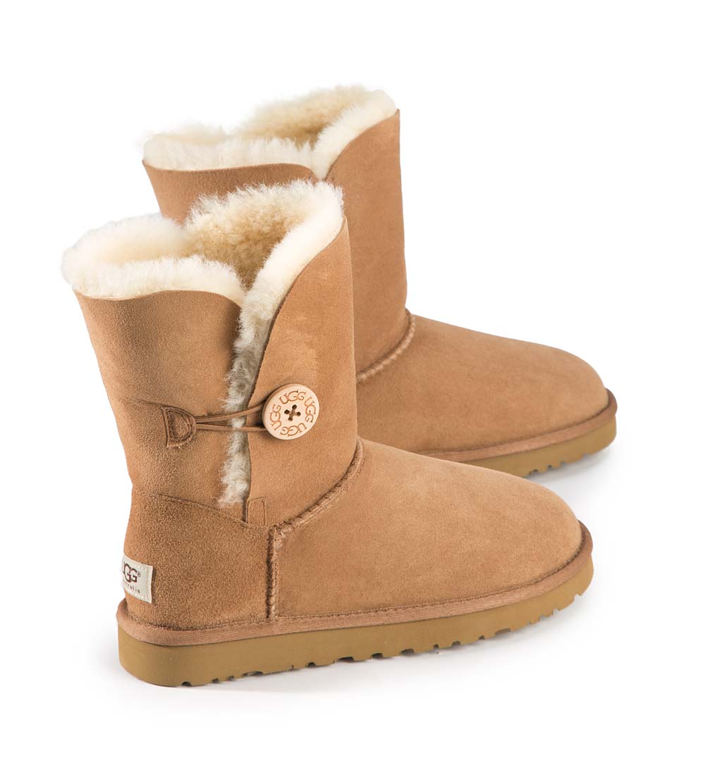 ugg boots chestnut bailey button