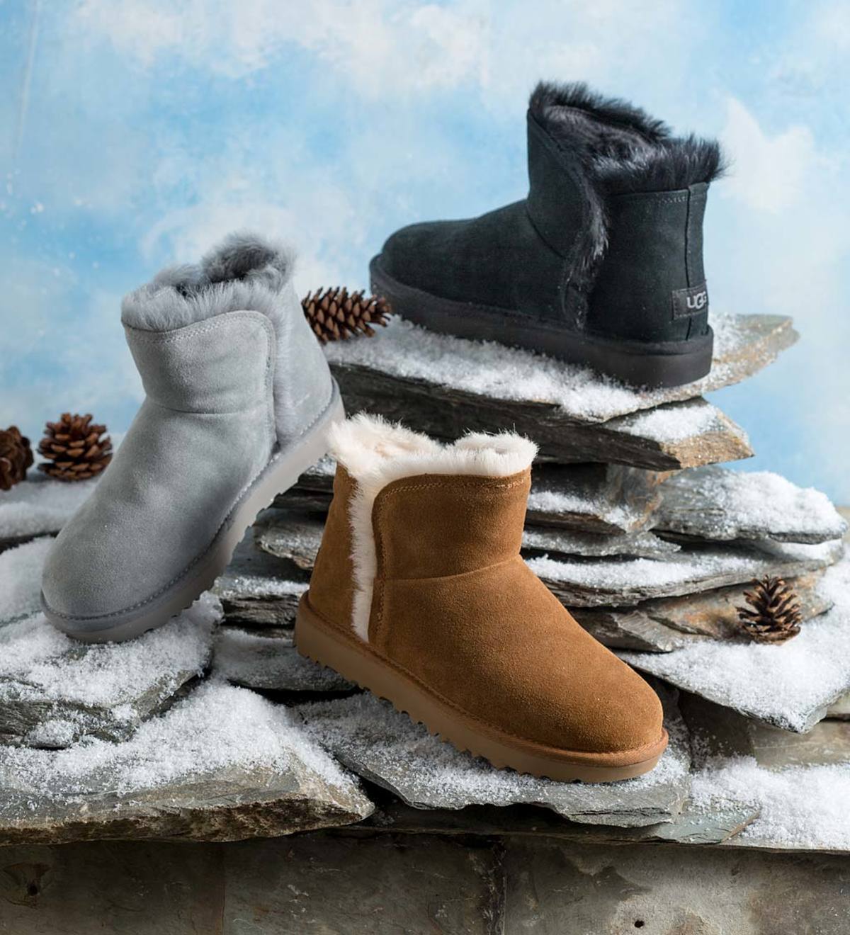 ugg mini fluff boots