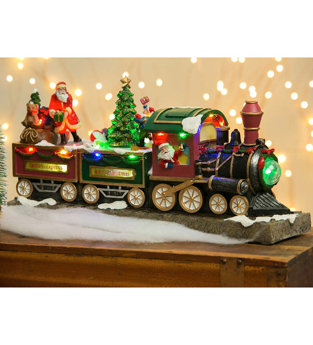 LED Musical Christmas Train Decor  Plow & Hearth