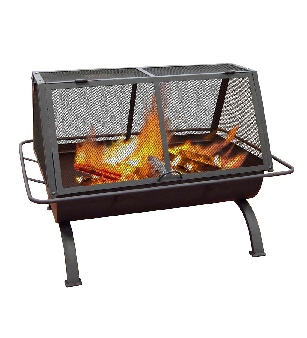 Northwest Wood Burning Fire Pit With, Fire Pit With Door