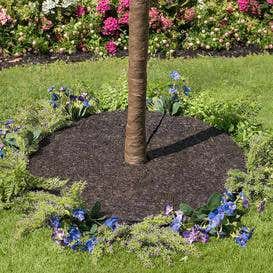 Permanent Mulch Recycled Rubber Tree Ring, 24" dia.
