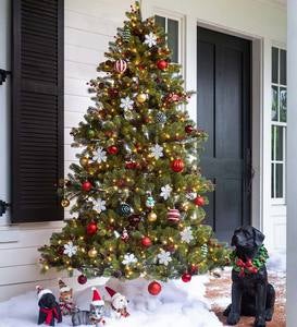 Vintage Style Shatterproof Christmas Tree Ornaments, Set of 24