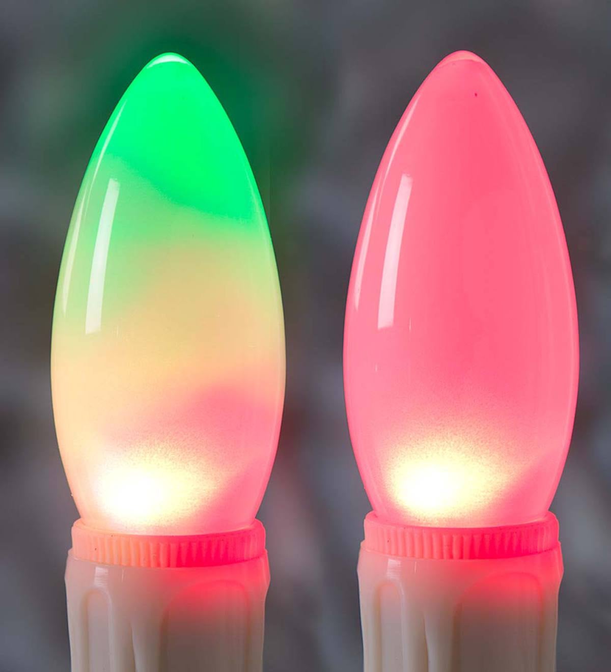 Color-Changing Replacement LED Bulbs for Window Candles, 2-Pack